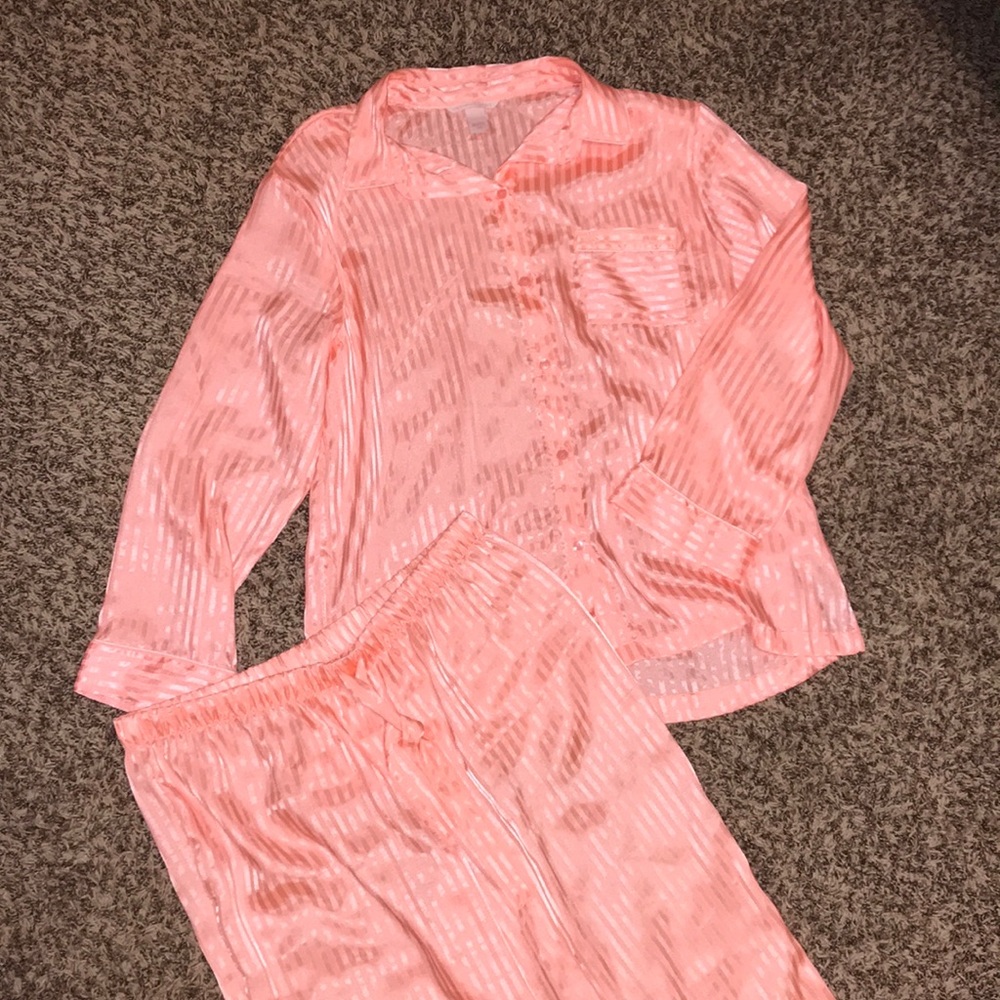 Victoria secret satin pajamas